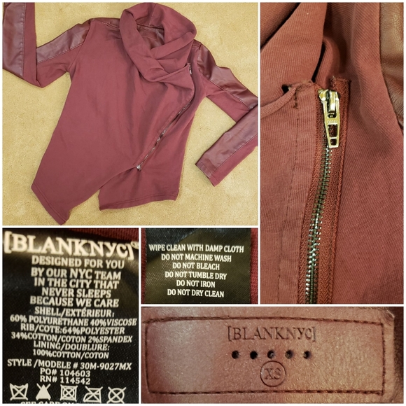 [BLANKNYC] faux leather & cotton jacket, XS - Picture 16 of 16